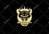 design 3d elegant silver and gold logo