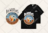 create awesome illustration old school tshirt design