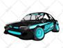 make vector car illustration in cartoon style