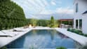 render realistic 3d backyard landscape design renovation garden pool patio deck