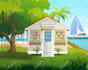 illustrate fantastic flat vector landscape illustration