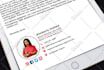 design  clickable HTML email signature for gmail,outlook, yahoo mail, etc