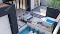 do house garden, or backyard realistic design render