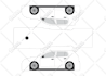 draw 2d vehicle template, blueprint, detailed vector drawing