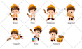 design cute 2d vector mascot illustration for your app