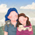 draw cartoon couple portrait