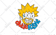 design hand drawn logo in 90s skate punk style