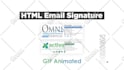 design animated attractive HTML, email signature GIF