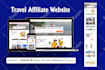 create automated travel affiliate website for passive income