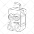 draw cute kawaii doodle cartoon illustration art sticker food drink object menu