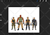 draw character design concepts and concept art