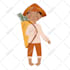 create cute original vector illustration for baby