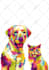 draw a photo of your pet in wpap pop art in less than 1 day