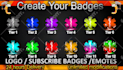 make 6 twitch sub badge for twitch subscribers
