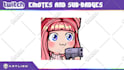 create custom cute emotes for twitch discord vtuber kick