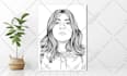 draw amazing line art portrait