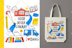 draw illustration, line art or doodle for your product