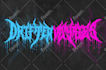 design technical death metal for your logo and name
