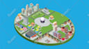 draw high quality vector or isometric map illustrations