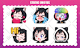 draw twitch emotes and sub badges for streamers and vtubers