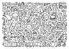 create wonderful hand drawn doodle illustrations
