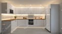 do interior design of commercial restaurant, office, cafe with 3d render