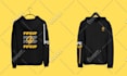 hoodie design with custom design and varsity jacket plus 3d mockup
