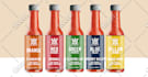 customize label for sauce, spice, seasoning, salsa, rub, dips pepper and food