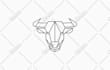 do luxury minimalist line art geometric polygonal animal logo for your business