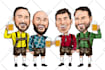 draw your digital caricature art