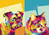 draw a photo of your pet in wpap pop art in less than 1 day