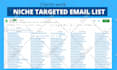 collect niche targeted email list
