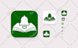 create 3d or flat icons, vector icons for website and app