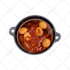 draw food in realistic cartoon illustration
