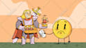 draw a stylized cartoon or comic strip