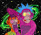 create a hand drawn psychedelic and trippy art