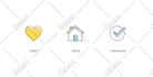 design hand drawn icons, custom icons and vector icon set