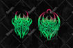 design deathmetal, metalcore icon symbol and emblem for band