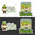 create custom beach logo summer mascot or tropical resort badge