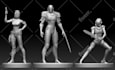 sculpt a 3d model character or product for printing stl