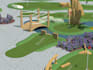 do custom mini golf course design 2d and 3d
