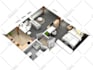 do attractive and realistic 3d floor plan rendering