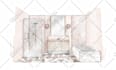 create hand drawn architecture and interior design sketches