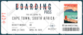 design editable boarding pass ticket surprise airline gift
