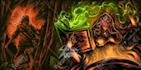 draw metal cover album and heavy metal illustration dark art