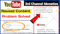 fix youtube monetization errors, reused content, step2 adsense issues