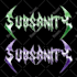 custom death metal, metalcore, deathcore logo with texture and chrome effect