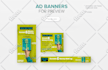 design 6 professional web banners for ads