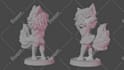 create a 3d model of a character or creature for 3d print