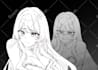 draw sketch anime style illustration for you